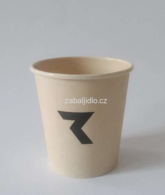 200/260ml Papírový kelímek na kávu jednovrstvý KLASIK BIO / PLA