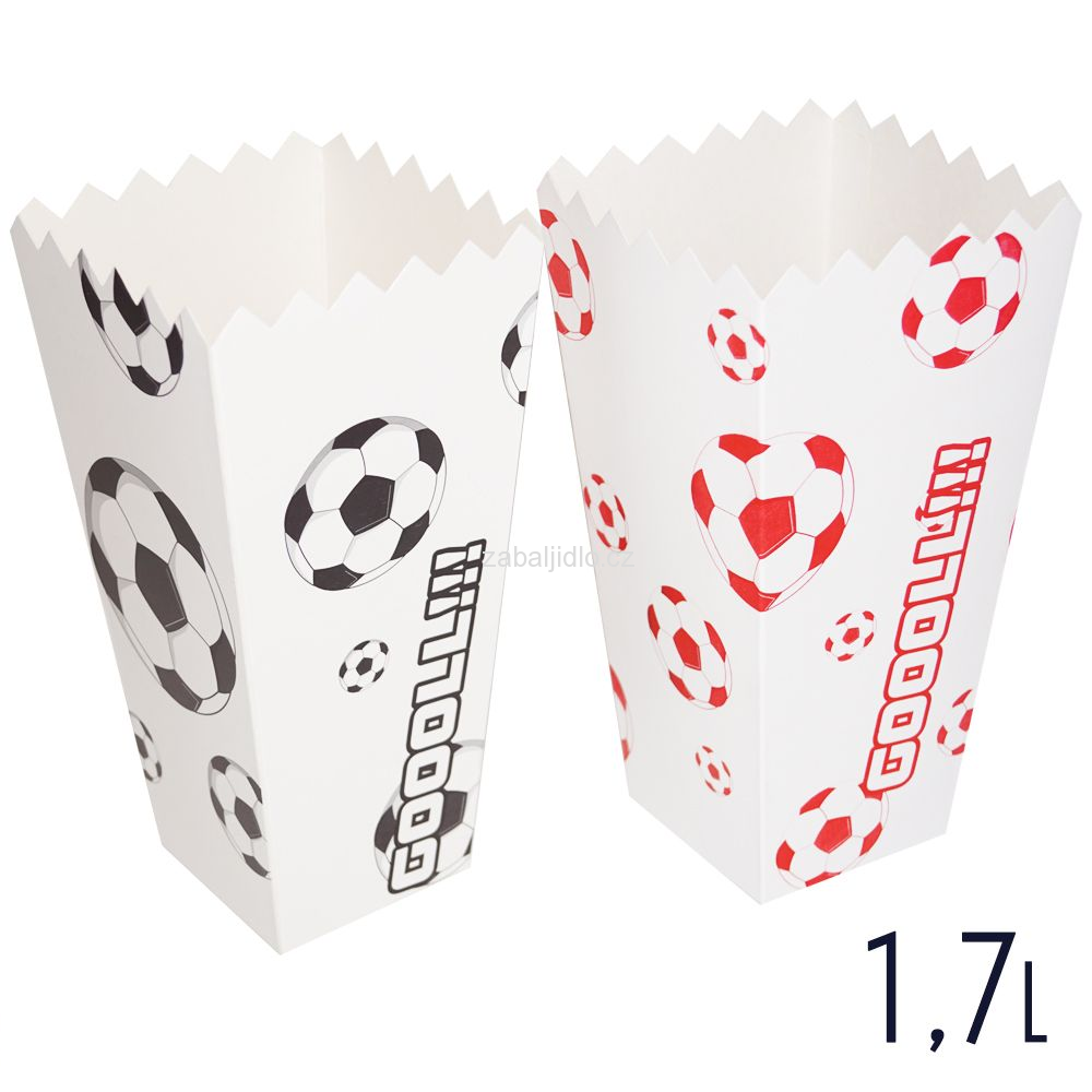 1,7L Papírový reklamní obal na popcorn